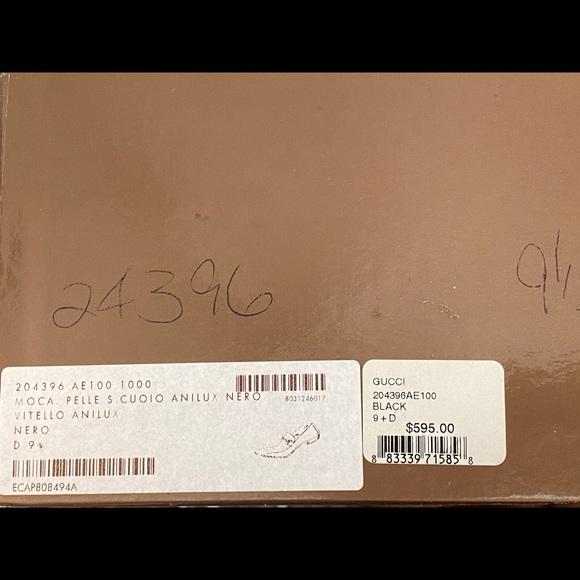 Gucci Black Moca Pelle S. Cuoio Anilux Nero Shoes main image 4